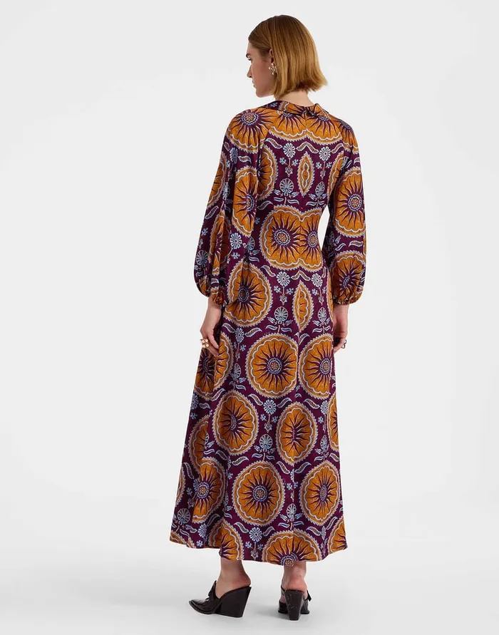 La Doublej Diva Dress Sovereign Purple In Stretch Satin Women Dresses