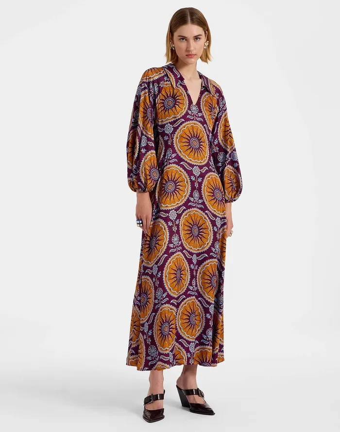 La Doublej Diva Dress Sovereign Purple In Stretch Satin Women Dresses