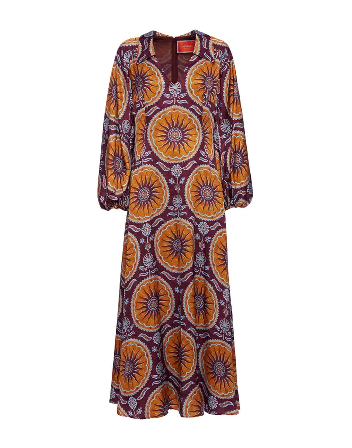 La Doublej Diva Dress Sovereign Purple In Stretch Satin Women Dresses