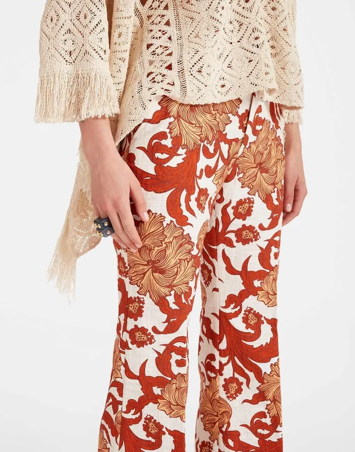 La Doublej Hendrix Pants Reef White In Shot Cotton Women Shorts and Pants