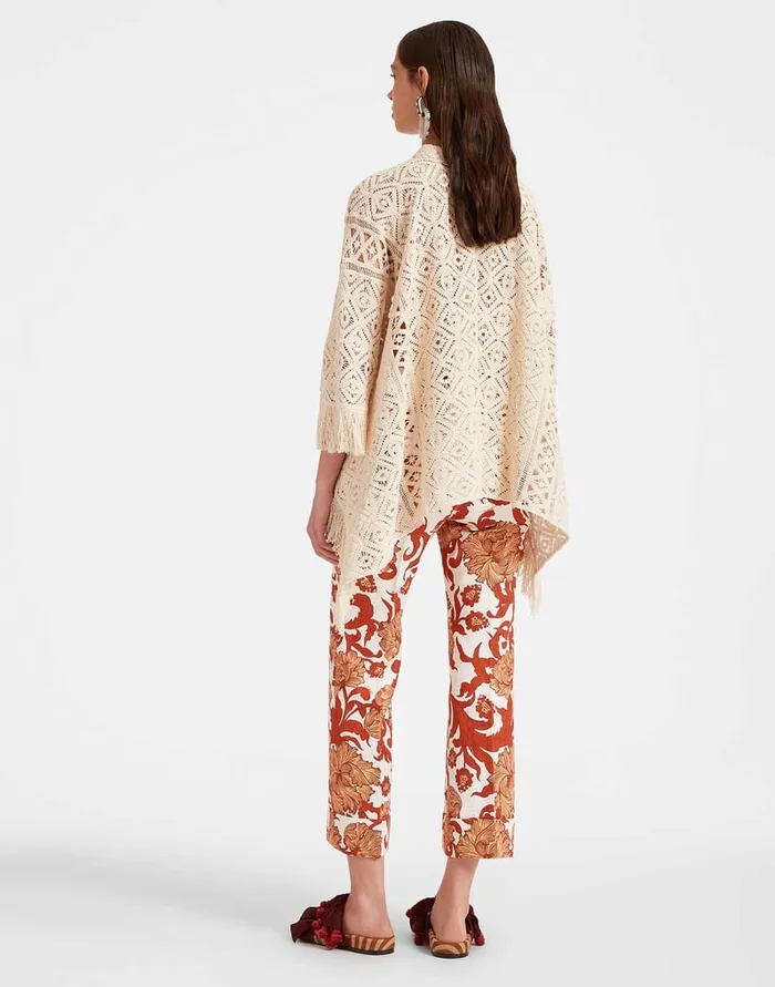 La Doublej Hendrix Pants Reef White In Shot Cotton Women Shorts and Pants