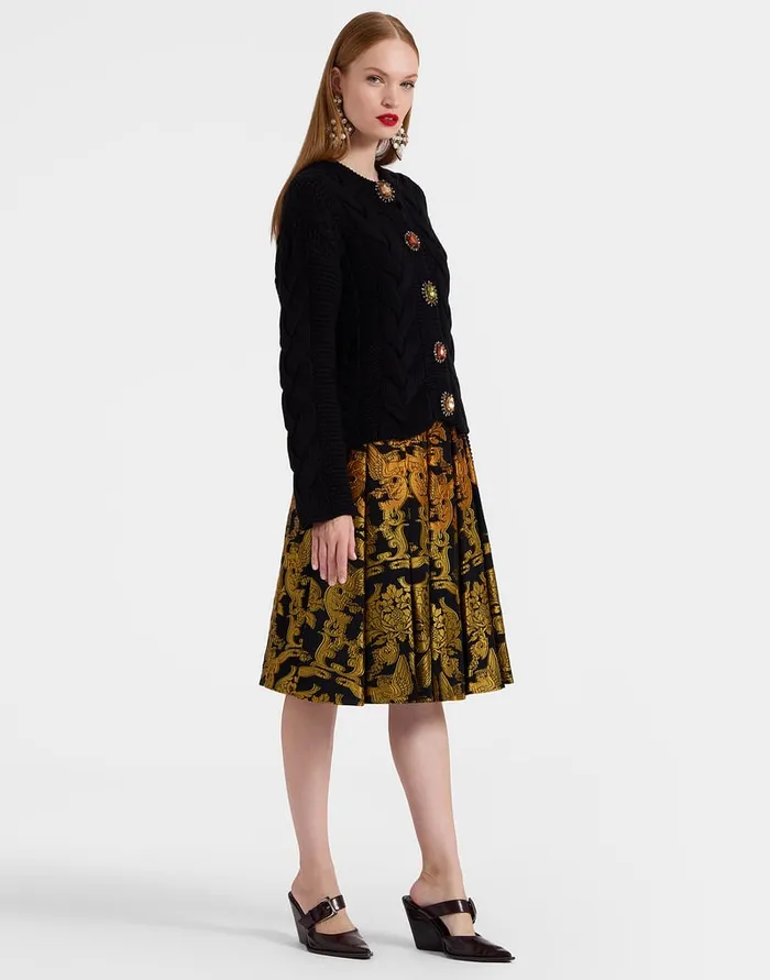 La Doublej Kelly Skirt Cherubs Multicolor In Fil Coup Women Party Dressing