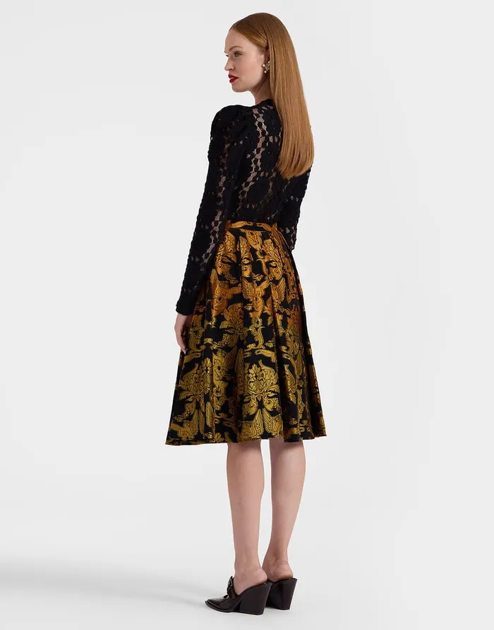 La Doublej Kelly Skirt Cherubs Multicolor In Fil Coup Women Party Dressing