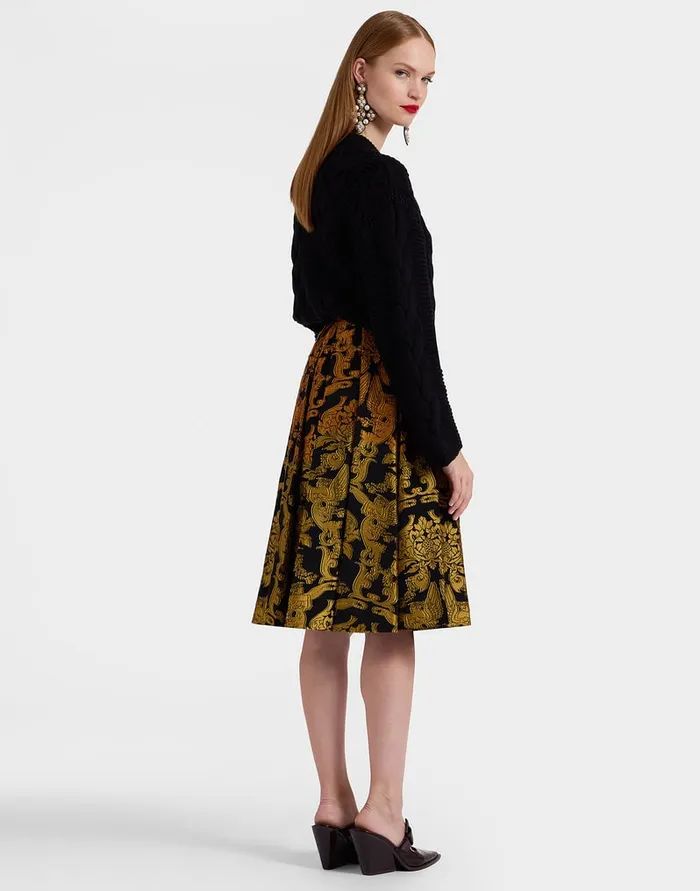 La Doublej Kelly Skirt Cherubs Multicolor In Fil Coup Women Party Dressing