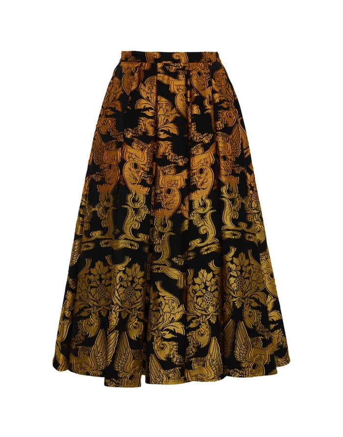 La Doublej Kelly Skirt Cherubs Multicolor In Fil Coup Women Party Dressing