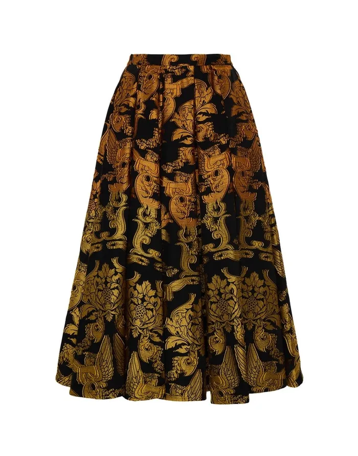 La Doublej Kelly Skirt Cherubs Multicolor In Fil Coup Women Party Dressing