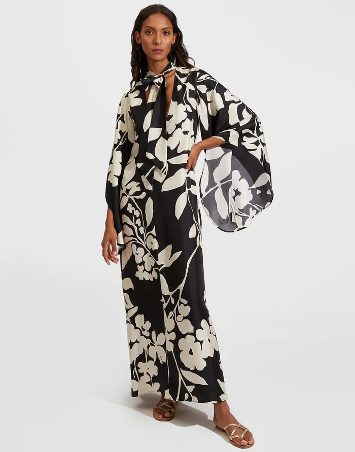 La Doublej Magnifico Dress Winter Jasmine In Twill Silk Women Dresses
