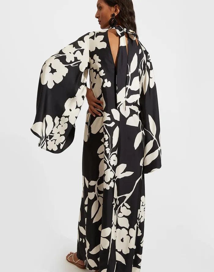 La Doublej Magnifico Dress Winter Jasmine In Twill Silk Women Dresses