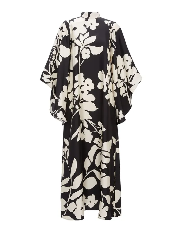 La Doublej Magnifico Dress Winter Jasmine In Twill Silk Women Dresses