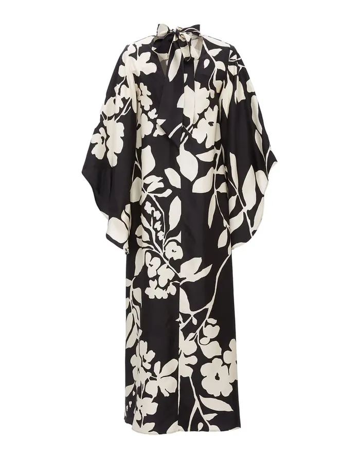 La Doublej Magnifico Dress Winter Jasmine In Twill Silk Women Dresses