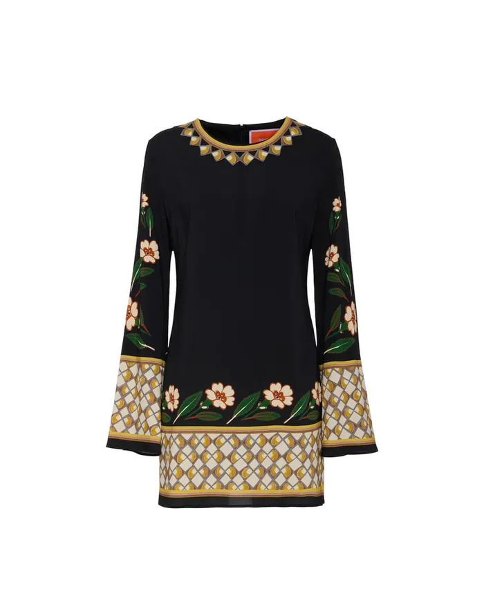 La Doublej Mini Supreme Swing Dress Dazed Place Black In Sable Women Dresses
