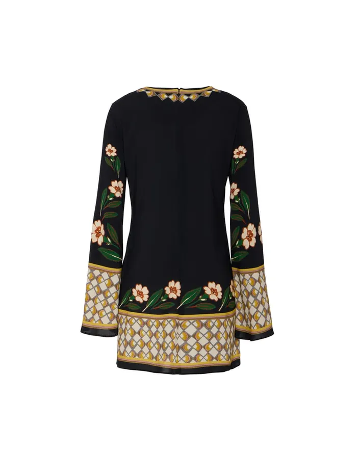 La Doublej Mini Supreme Swing Dress Dazed Place Black In Sable Women Dresses