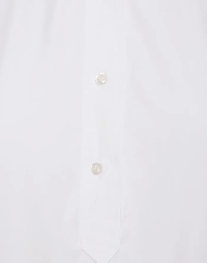 La Doublej Poet Shirt Solid White In Tailor Poplin Women Shirts and Tops
