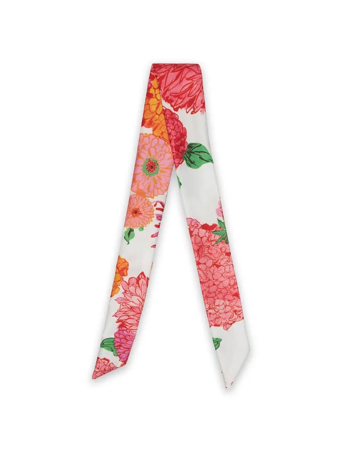 La Doublej Slim Scarf Gin White In Fodera Women Foulards and Scarves