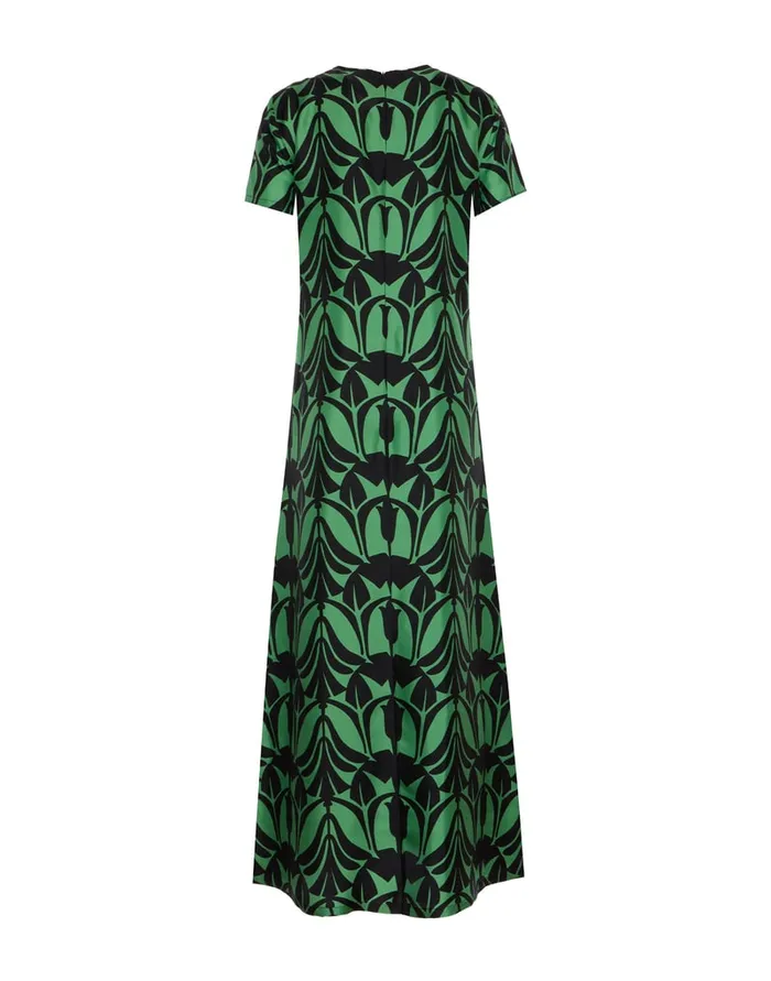 La Doublej Swing Dress Papyrus In Silk Twill Women Dresses
