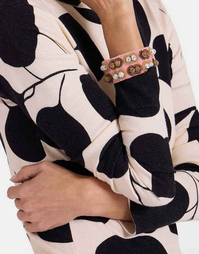 La Doublej Tesoro Double Bracelet Solid Pink In Velvet Women Jewelry