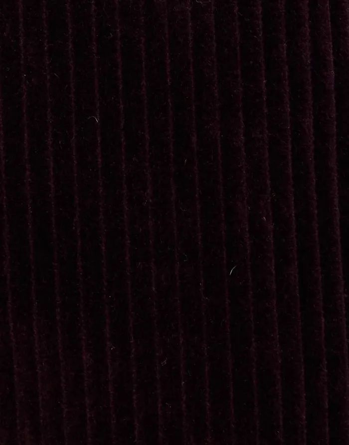 La Doublej The Flare Pants Solid Purple In Velvet Corduroy Women Shorts and Pants