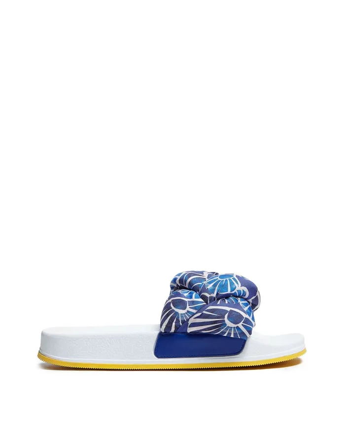 La Doublej Treccia Slides Conchiglie In Twill Women Shoes