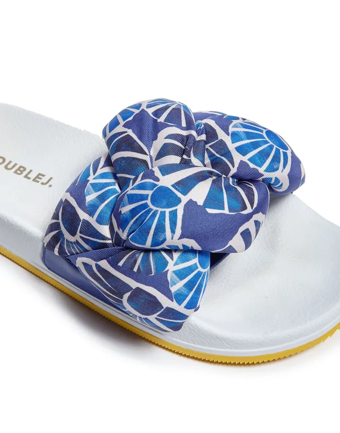 La Doublej Treccia Slides Conchiglie In Twill Women Shoes