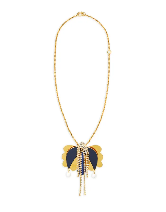 La Doublej Tulip Necklace Oro Blu In Bras Women Jewelry