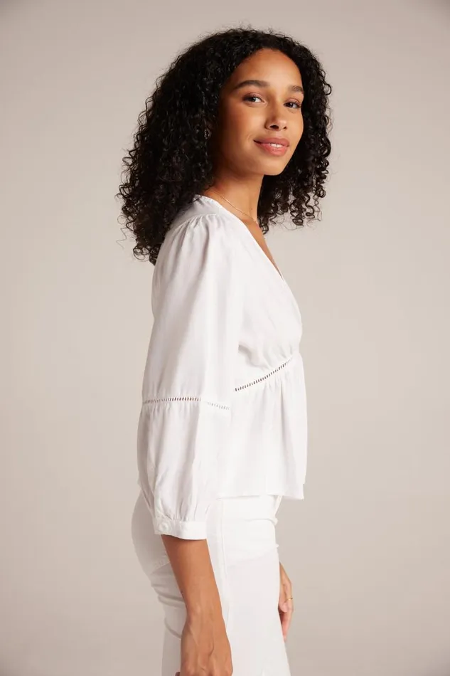 Ladder Trim Peplum Top 8211 White Women Bella Dahl Long Sleeve Ladder Trim Peplum Top 8211 White Women Bella Dahl Long Sleeve
