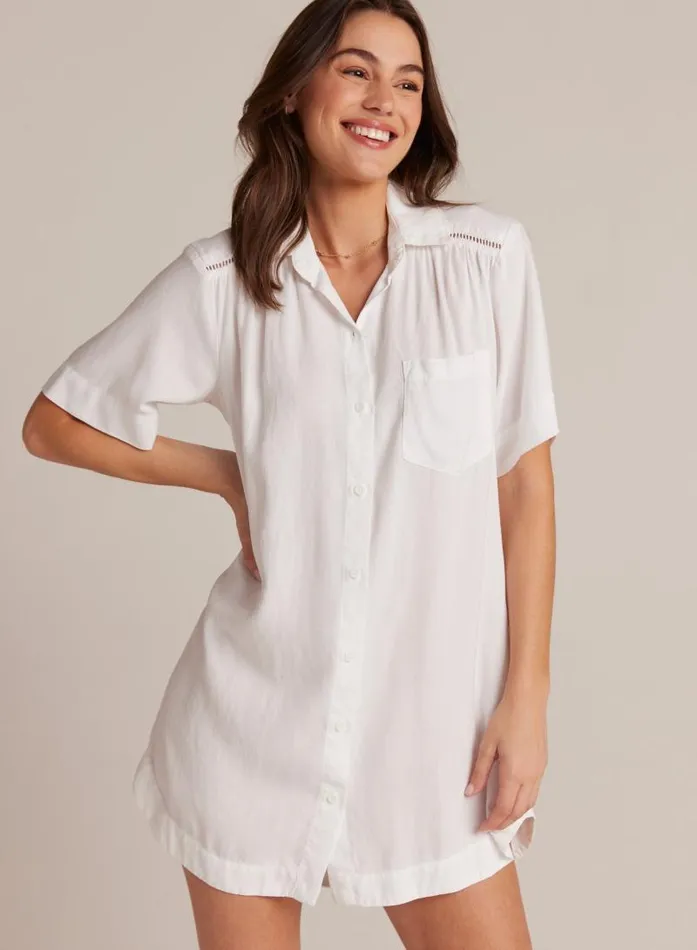 Ladder Trim Shirt Dress 8211 Black Women Bella Dahl Mini Dresses Ladder Trim Shirt Dress 8211 Black Women Bella Dahl Mini Dresses