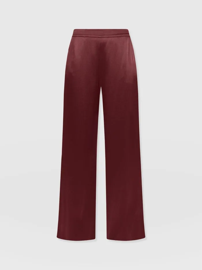 Langley Wide Leg Pant 8211 Maroon Maroon Women Saint And Sofia Pants