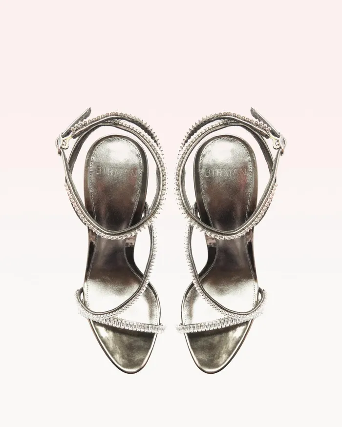 Leah Zircone 100 Pewter Women Alexandre Birman Sandals