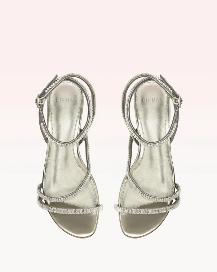 Leah Zircone Pewter Women Alexandre Birman Flats