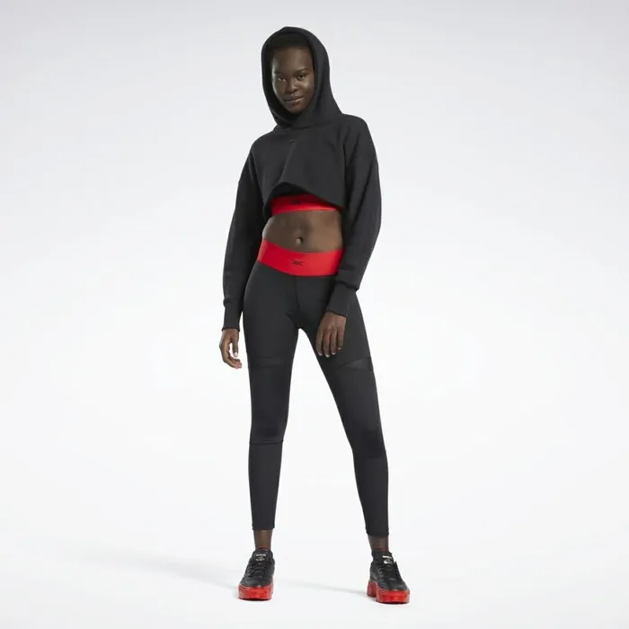 Leggings and Tights Womens Reebok Cardi B 78 Leggings Black