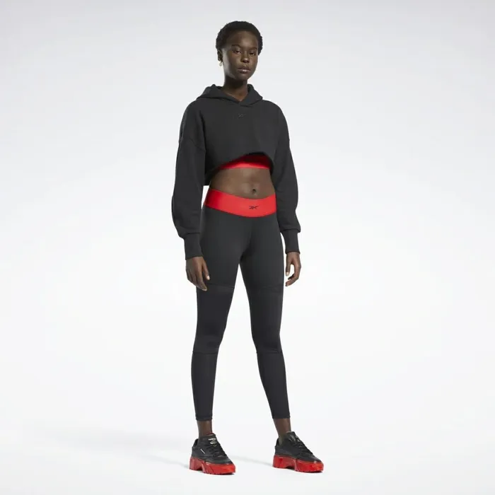 Leggings and Tights Womens Reebok Cardi B 78 Leggings Black