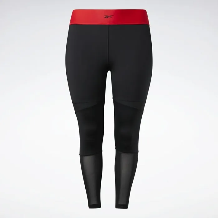 Leggings and Tights Womens Reebok Cardi B 78 Leggings Plus Size Black
