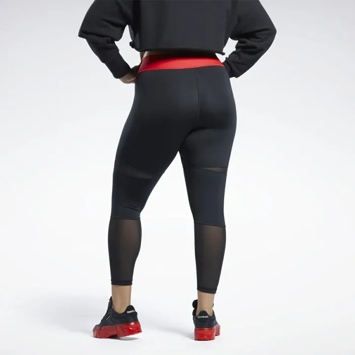 Leggings and Tights Womens Reebok Cardi B 78 Leggings Plus Size Black