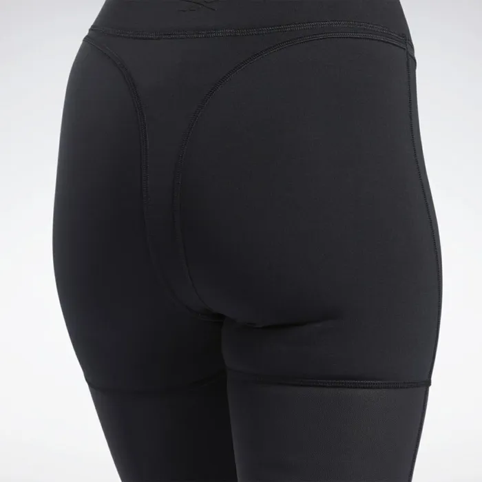 Leggings and Tights Womens Reebok Cardi B Mesh HighRise Leggings Black
