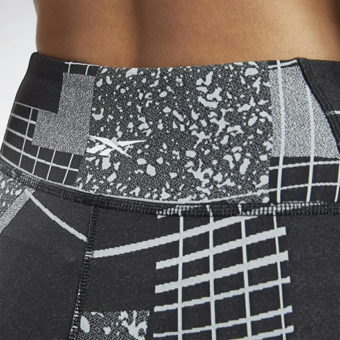 Leggings and Tights Womens Reebok Lux 2 Leggings Black Cold Grey 2