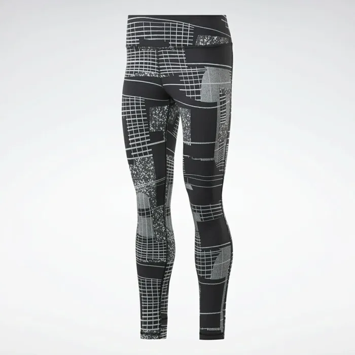 Leggings and Tights Womens Reebok Lux 2 Leggings Black Cold Grey 2