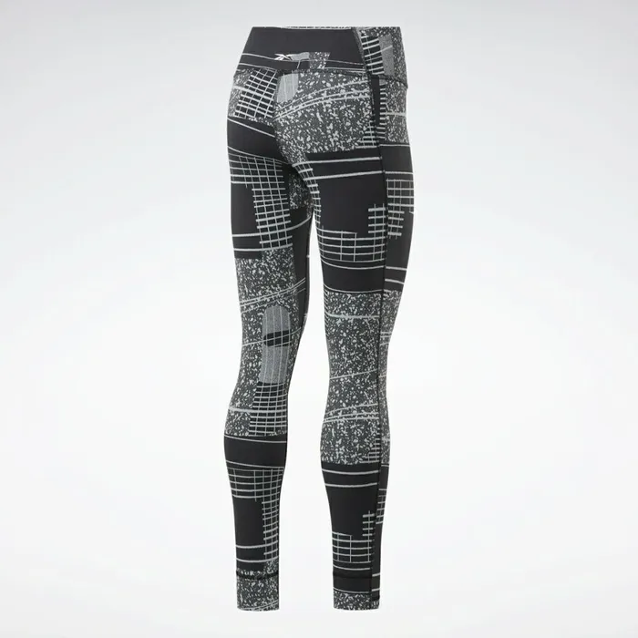 Leggings and Tights Womens Reebok Lux 2 Leggings Black Cold Grey 2