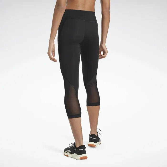 Leggings and Tights Womens Reebok Lux Perform 34 Leggings Black