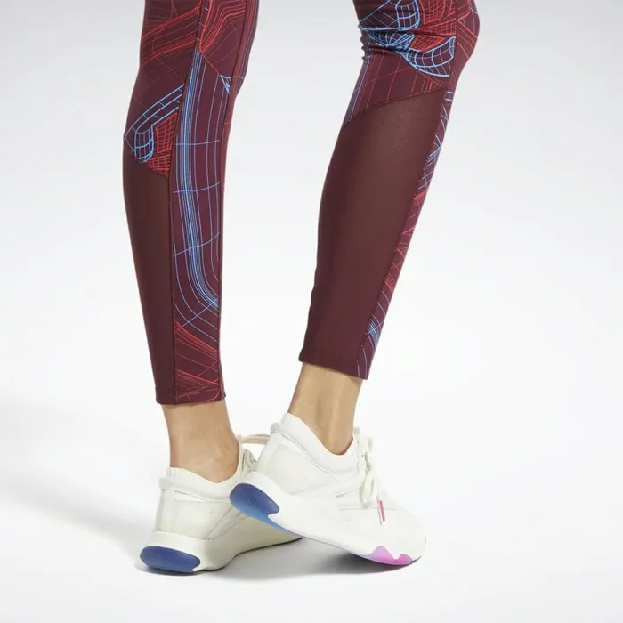 Leggings and Tights Womens Reebok Lux Perform Leggings Maroon