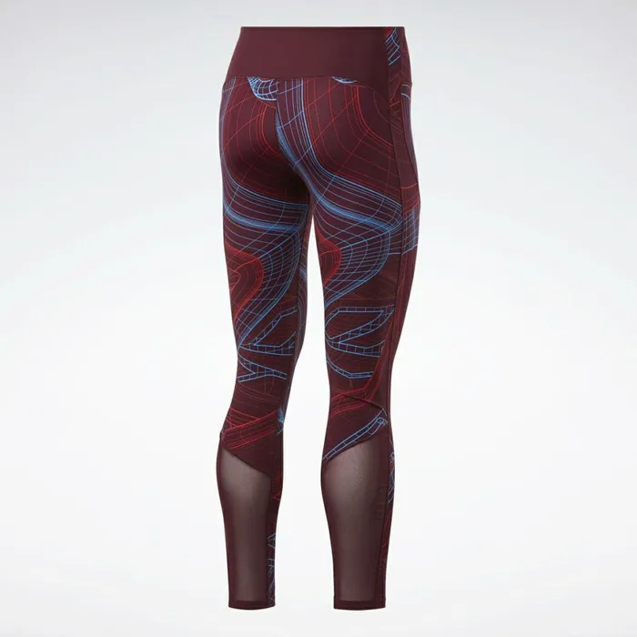Leggings and Tights Womens Reebok Lux Perform Leggings Maroon