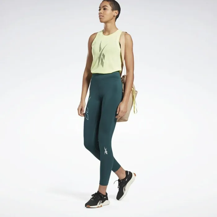 Leggings and Tights Womens Reebok MYT High Rise Leggings Forest Green