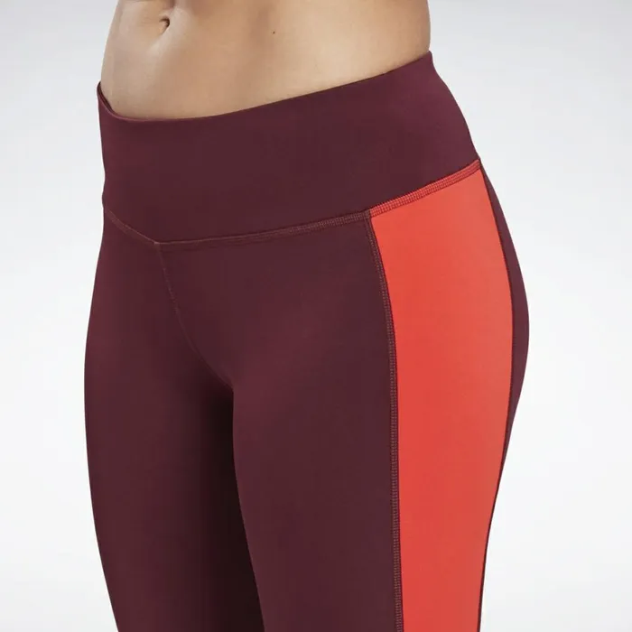 Leggings and Tights Womens Reebok Running Essentials Leggings Maroon