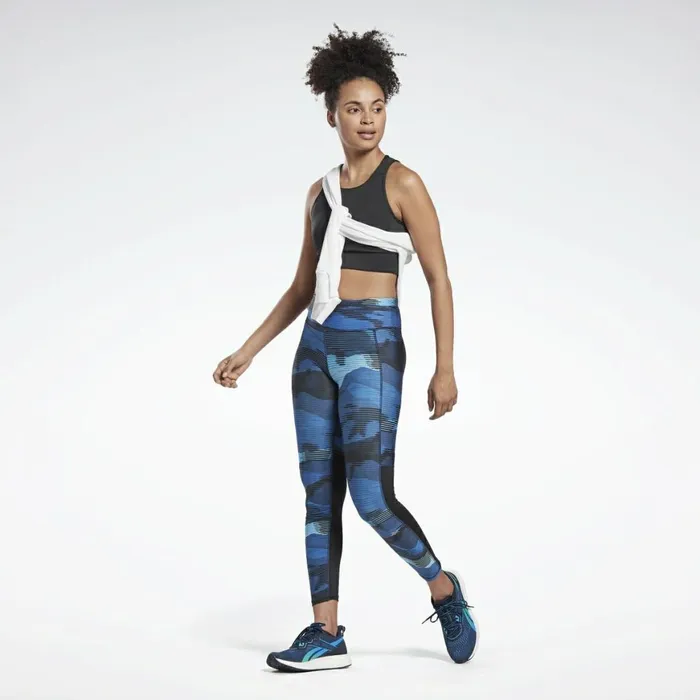 Leggings and Tights Womens Reebok Running Essentials Leggings Vector Navy