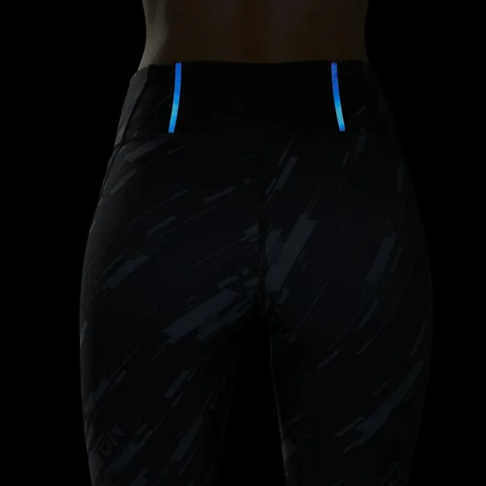 Leggings and Tights Womens Reebok Running Lux Bold Tights Black