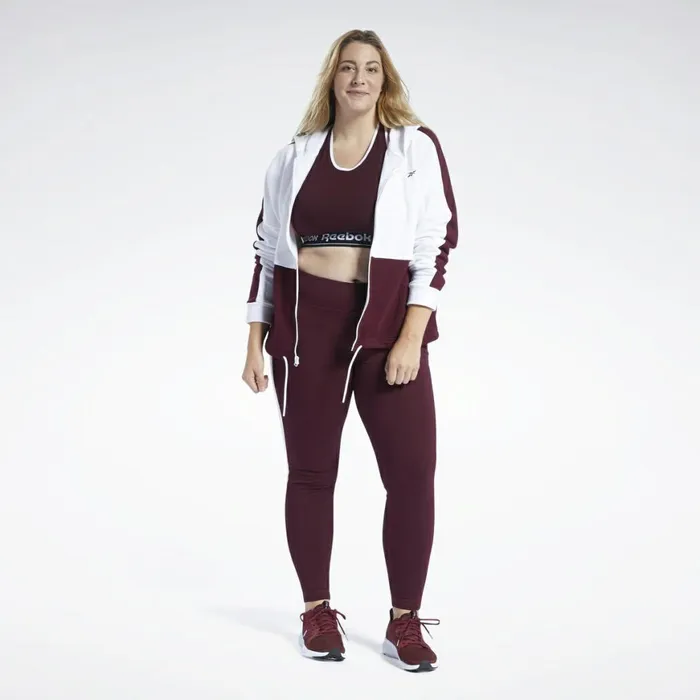 Leggings and Tights Womens Reebok Training Essentials Linear Logo Leggings Maroon