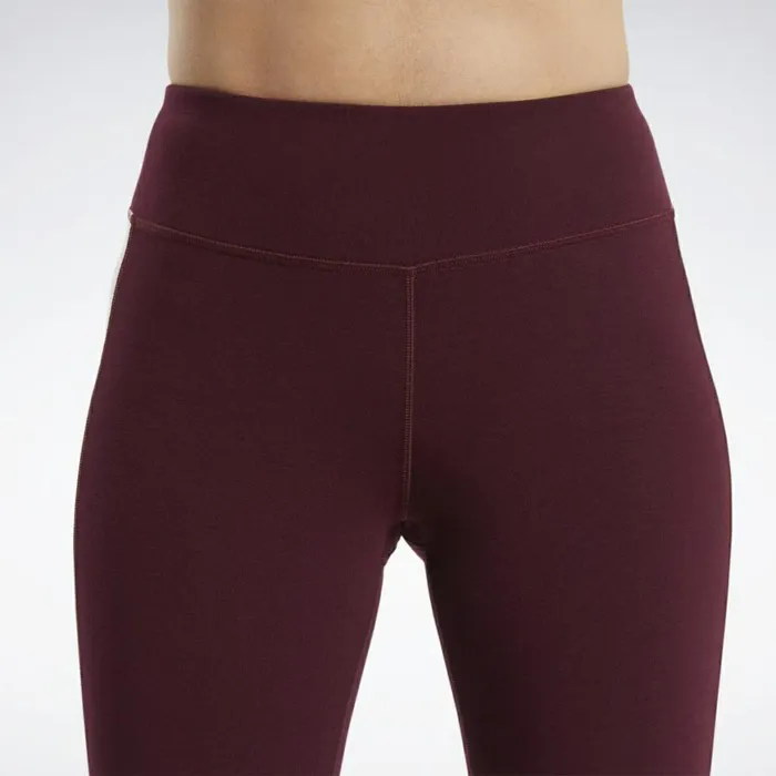 Leggings and Tights Womens Reebok Training Essentials Linear Logo Leggings Maroon