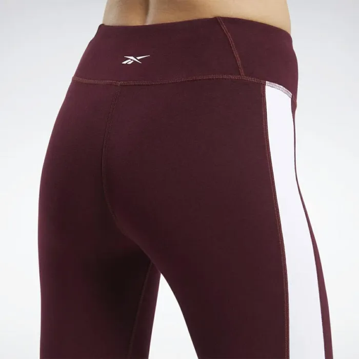 Leggings and Tights Womens Reebok Training Essentials Linear Logo Leggings Maroon