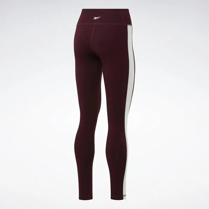 Leggings and Tights Womens Reebok Training Essentials Linear Logo Leggings Maroon