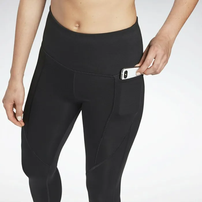 Leggings and Tights Womens Reebok Workout Ready Pant Program High Rise Leggings Black