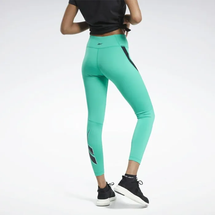 Leggings and Tights Womens Reebok Workout Ready Vector Leggings Court Green